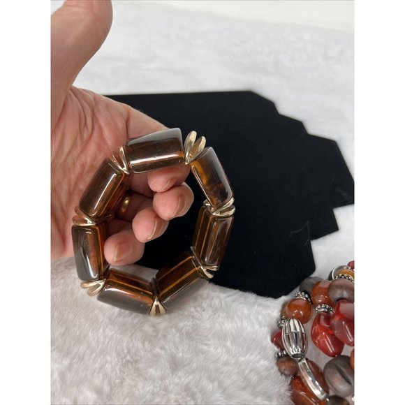 Women Bracelets Bangle and Wrap Costume Fashion Jewelry Beaded Stretchy Round - Picture 16 of 16